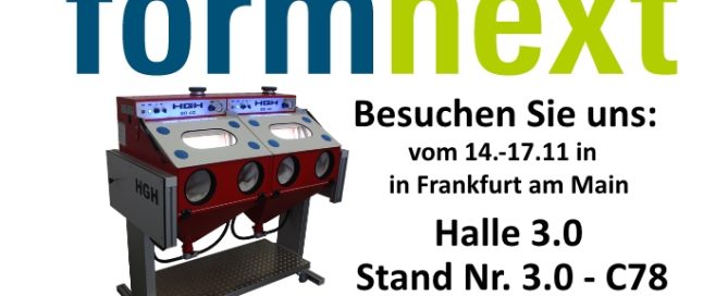 Besuchen Sie uns auf der formnext in Frankfurt am Main
